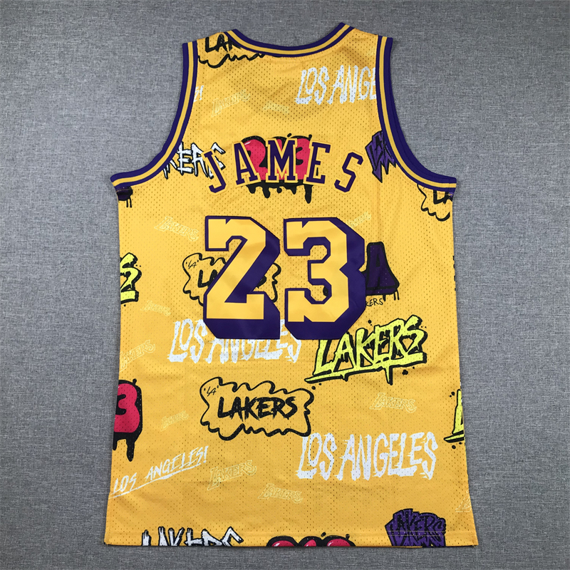 Men Los Angeles Lakers #23 James Yellow 2024 NBA Jersey->los angeles lakers->NBA Jersey